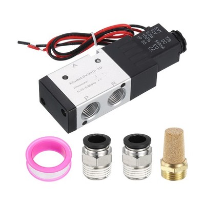 3/8'' Pneumatic Valve 12V 3 Way 2 Position Electric Air Solenoid Valve