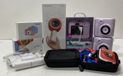Vtech KidiZoom Creator Cam Smartwatch + 8 Piece Kids Digital Camera Lot