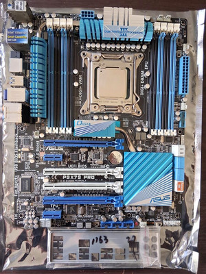 ASUS COMPUTER P9X79 Pro Motherboard,  I7-3930K, IO shield