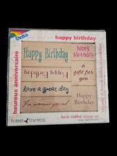 Rubber Stampede Happy Birthday Stamp Set