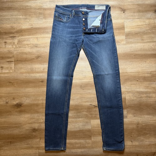 Diesel Sleenker Jeans Men 32x32 Blue Slim Skinny Stretch Dark Wash Denim 084RI