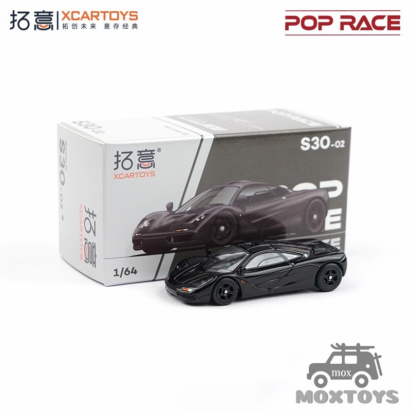 Xcartoys x POP RACE 1:64 F1 Jet Black Diecast Model Car