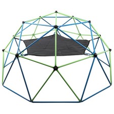 10 FT Climbing Dome With Hammock Heavy Duty Kids Jungle Gym 1000 LBS