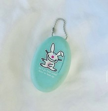 RARO portachiavi portamonete HTF y2k Jim Benton Happy Bunny anni 2000