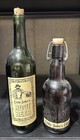 Vintage Collectible Little John’s Root Beer Elixer Green Bottles Kansas City USA
