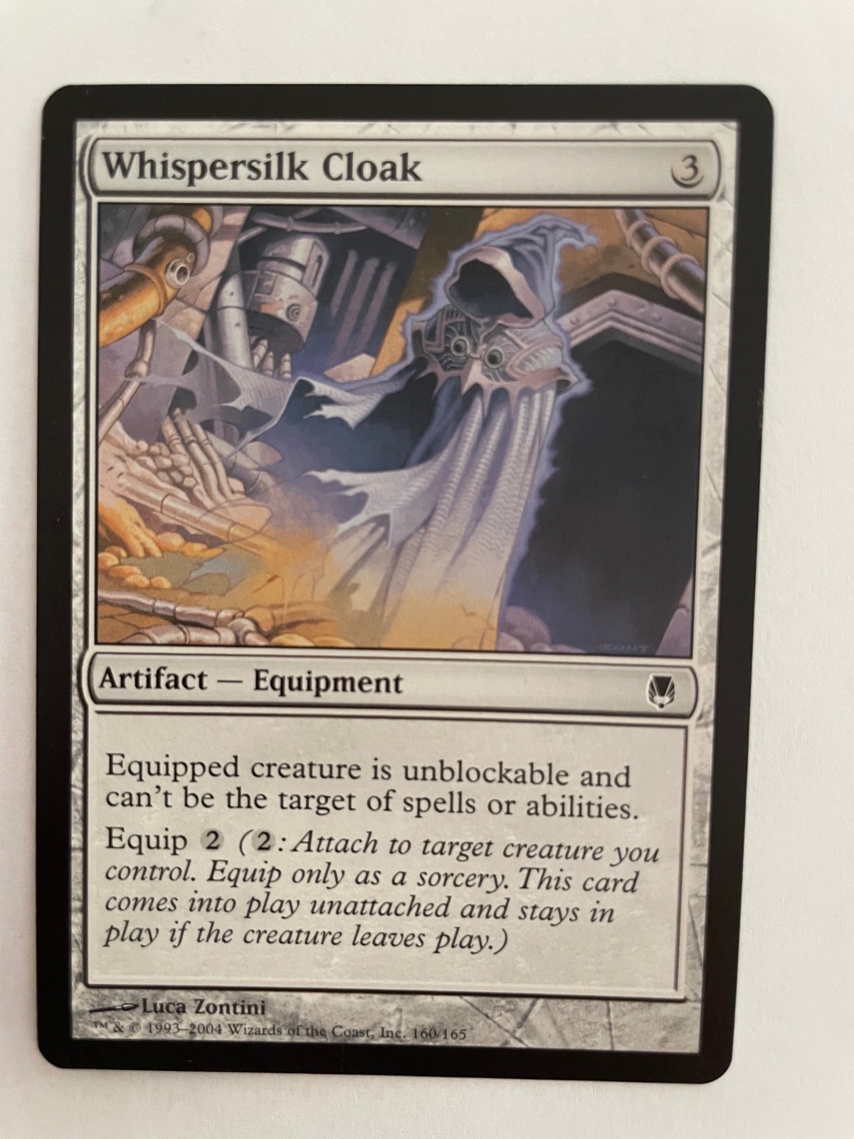 Whispersilk Cloak #160 Darksteel DST Magic MTG NM TCG