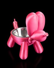 Balloon Dog Bowl Stand  Air Pup Feeder Base  Elevated Pet Bowl Holder