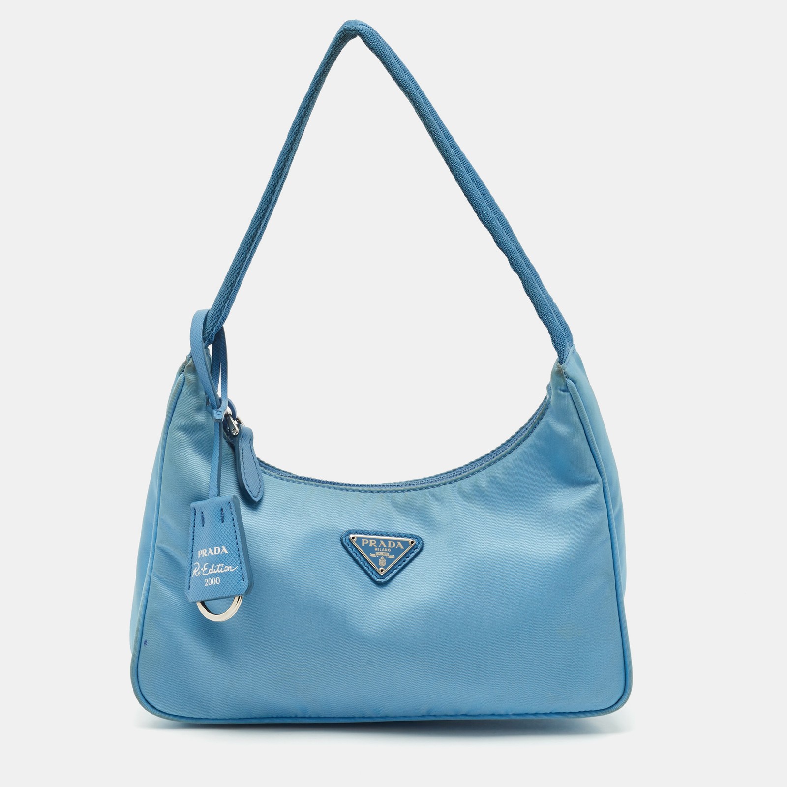 Prada Light Blue Re-Edition 2000 Nylon Shoulder Bag