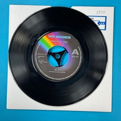Joe Ely, Down.On the Drag 7'' Vinyl Single Record