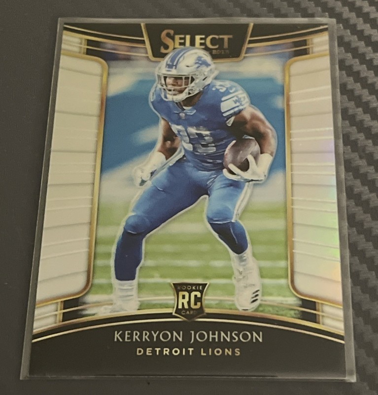2018 Panini Select Concourse Kerryon Johnson #13 Silver Prizm