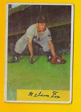 73810  1954 Bowman #6 Nellie Fox WHITE SOX LOW GRADE BK$120