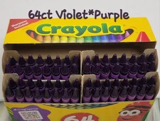 64ct Crayola Crayons (Violet*Purple) Single Color Bulk Lot Wax Melting Crafts