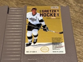 Wayne Gretzky Hockey White Jersey Variant Nintendo Nes Cleaned Tested Authentic