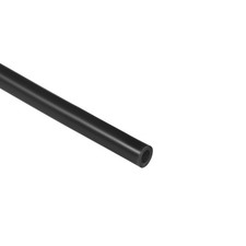 Tubo de silicona, 4 mm ID x 7 mm OD 3,3 pies tubo de goma alta temperatura, negro