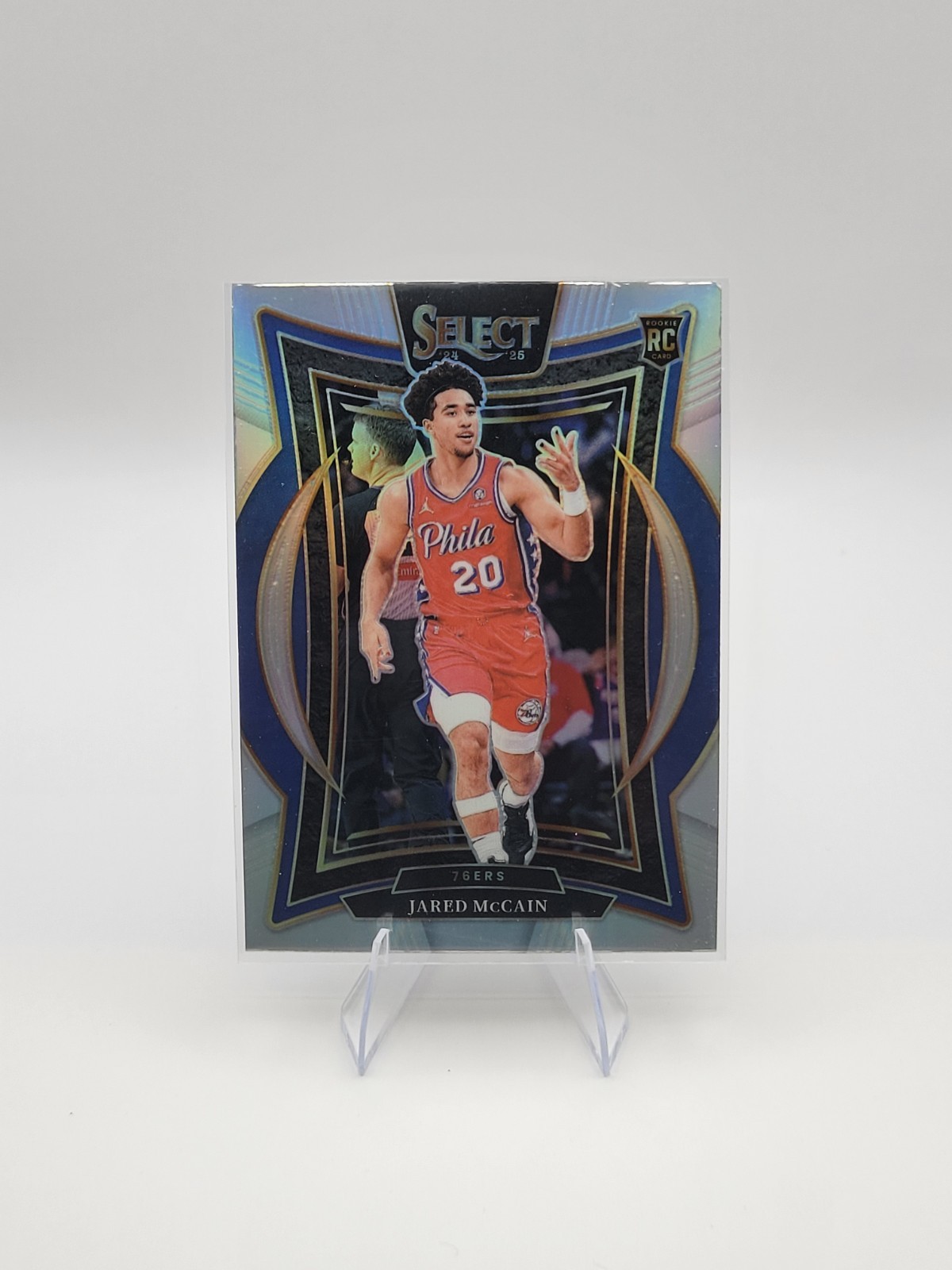 Jared McCain 2024-25 Panini Select - Concourse Silver Prizm Rookie RC #82 SP