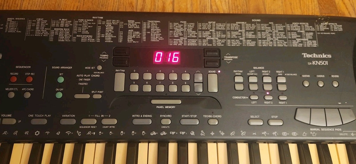 Technics SX KN501 Keyboard TESTED WORKS | eBay