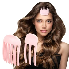 2Pcs Volumizing Hair Clips for Fluffy Bangs, Easy High Crown Volume Tool for ...