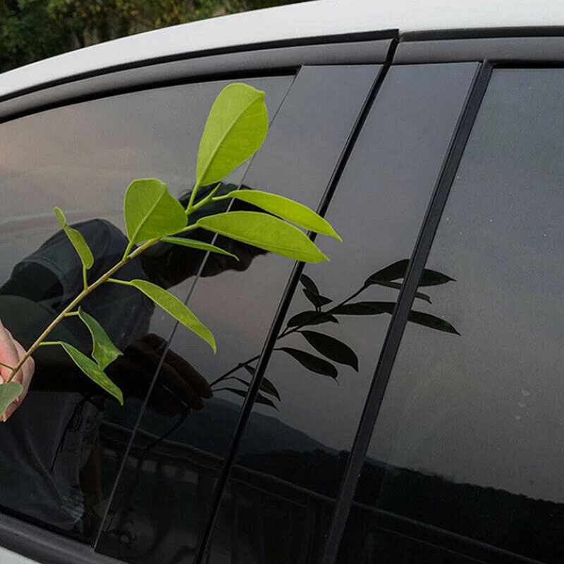 Ajuste Infiniti FX35 FX45 2003-08 07 06 negro brillante postes de pilar moldura de puerta reemplazo Foto 3 de 4