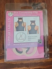 Supportables Bra Converter Clip and Strap Holder Style, 3 Pk