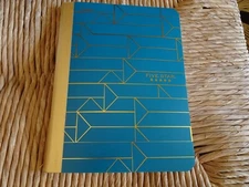 Mead Five Star Beautiful Gold Triangle Geo Teal Composition Book 7-1/2" x 10"
