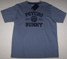NWT Psycho Bunny TEMPEST BLUE EMBROIDERED London Cotton Tee Shirt Boys XL 18/20