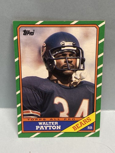 JA3484 1986 Topps Football Walter Payton #11 Chicago Bears Nrmt-Mint