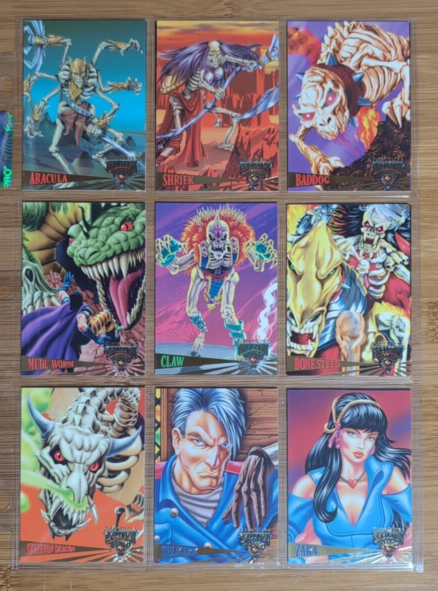 1995 Fleer Ultra SKELETON WARRIORS 100 Card Set Vintage