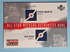 Steve Francis Yao Ming Authentic Upper Deck Dual Patch 2003 All Star Game NM-M