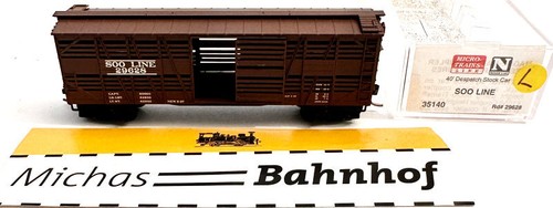 Micro Trains Line 35140 40' Despatch Stock Car Soo LINE 29628 N 1:160 ¥L å | Zustand: Gebraucht