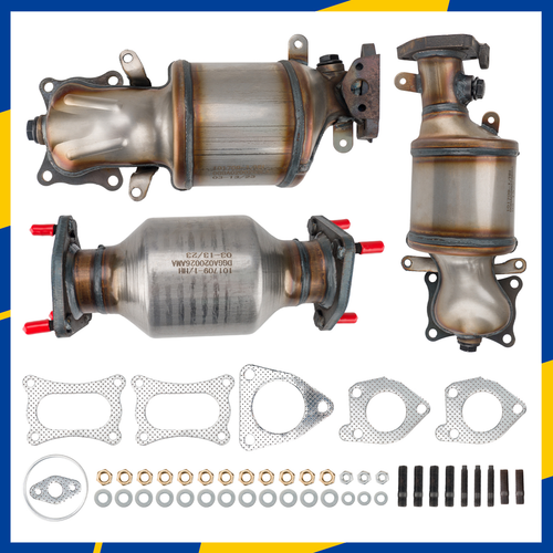 3pcs Catalytic Converter for Honda PILOT 3.5L 2009 2010 2011 2012 2013