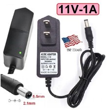 11V 1A AC/DC Adapter Power Supply for Home Electronics with 5.5x2.1mm Plug
