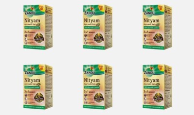 6 x Zandu Nityam Tablets (30tab) Ayurvedic Useful in Constipation & Digestion