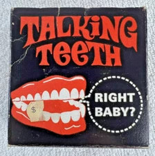 1970 Wind-Up Talking Teeth Original Box With Key Fishlove & Co Chicago USA 618