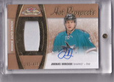 2015-16 Fleer Showcase Joonas Donskoi Hot Prospects Rookie Auto Patch 292-499
