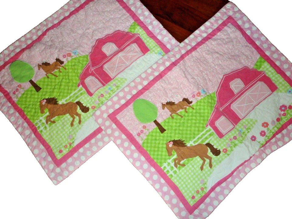 CIRCO PRETTY HORSES PINK BROWN POLKA DOTS (3P) TWIN QUILT SET - Изображение 4 из 4
