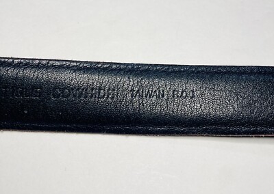 Henry Grethel Brown Leather Belt Size 34 Antique Cowhide  display picture 1