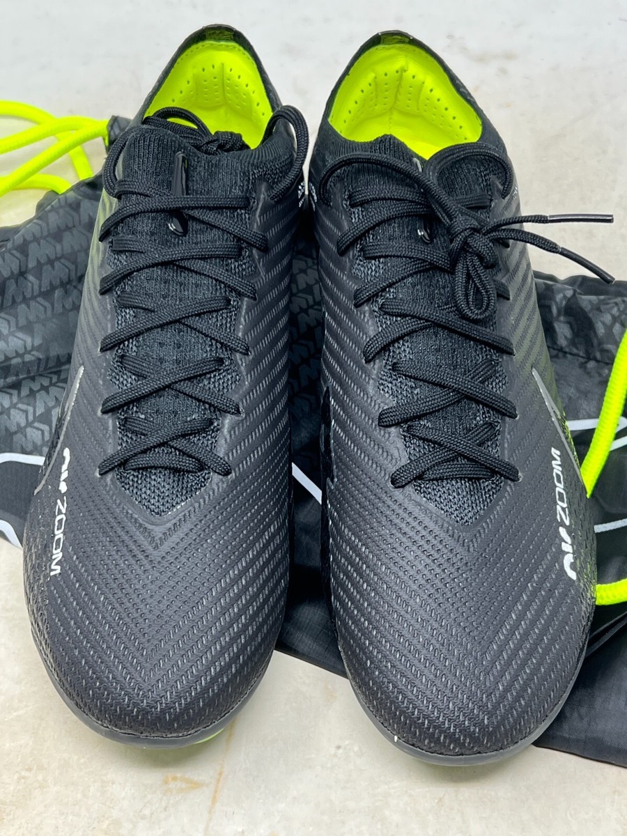 Nike Zoom Mercurial Vapor 15 Elite FG Cleats Black Men's 6