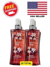 Lot Of 2 Body Fantasies Jasmine Lily Fragrance Body Spray 8oz. FREE SHIP
