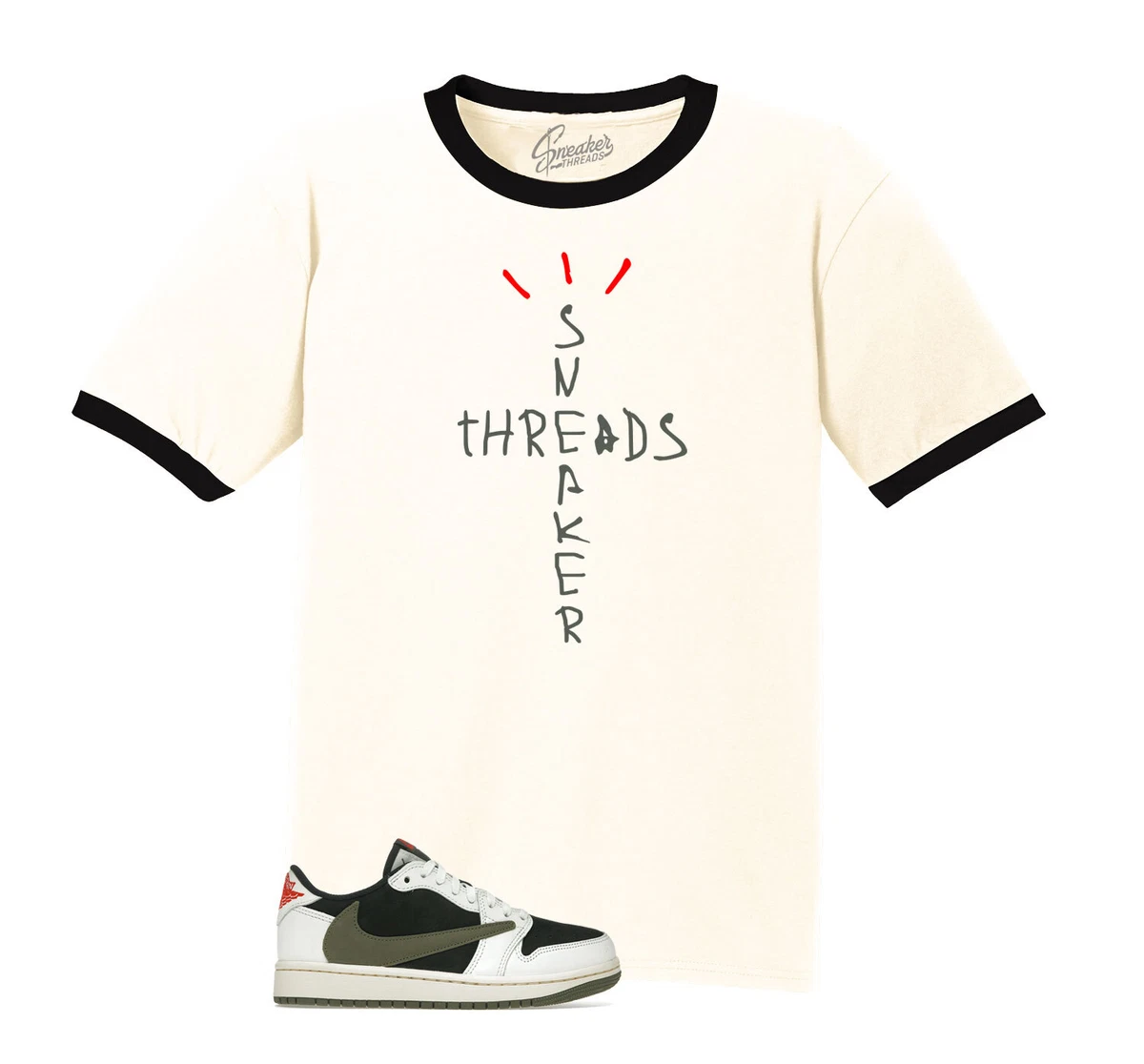 Travis scott jordan sales 1 shirt