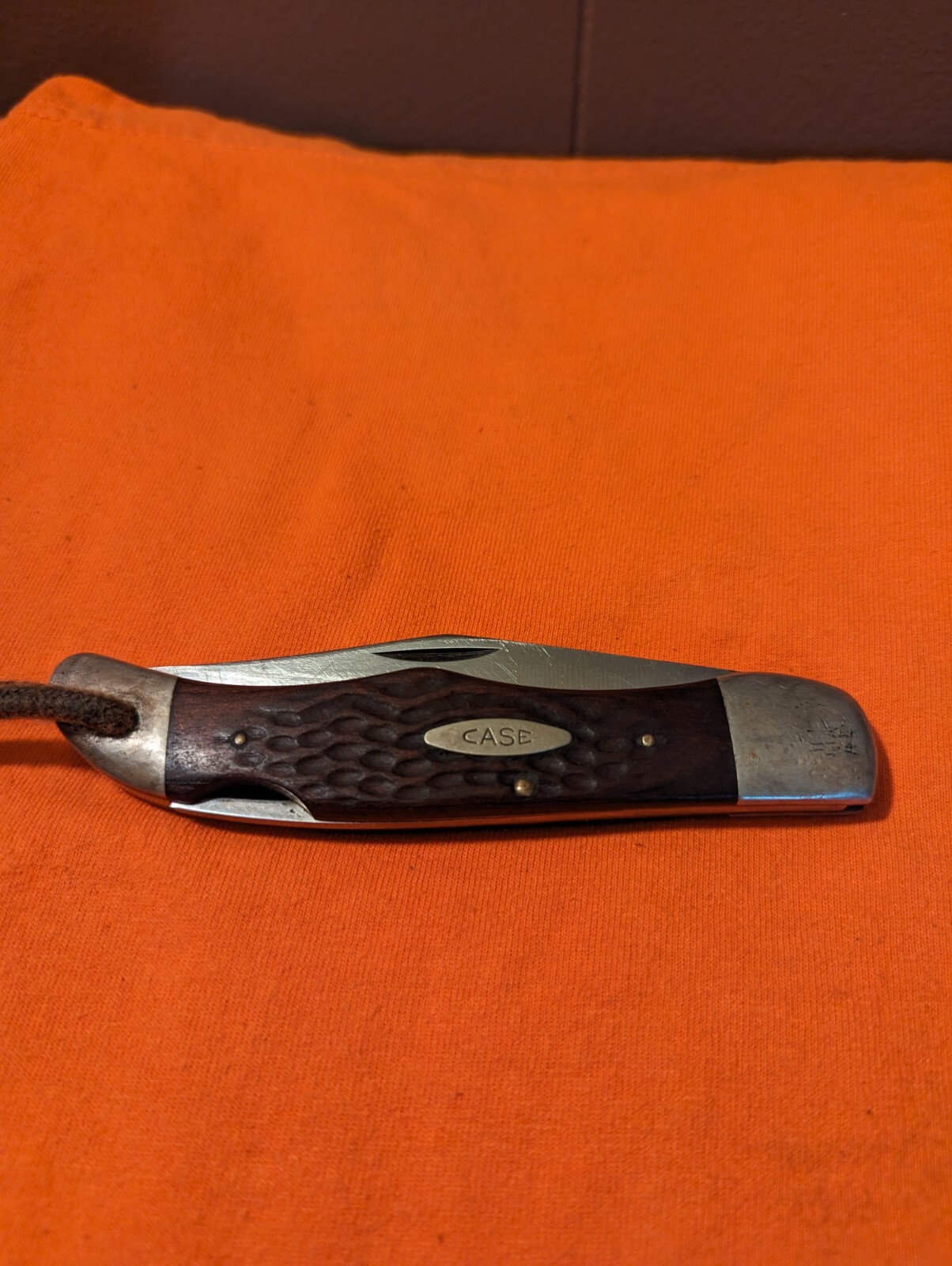 Vintage 1980's Case XX USA 6165L SAB SSP Hunter Lockback Folding