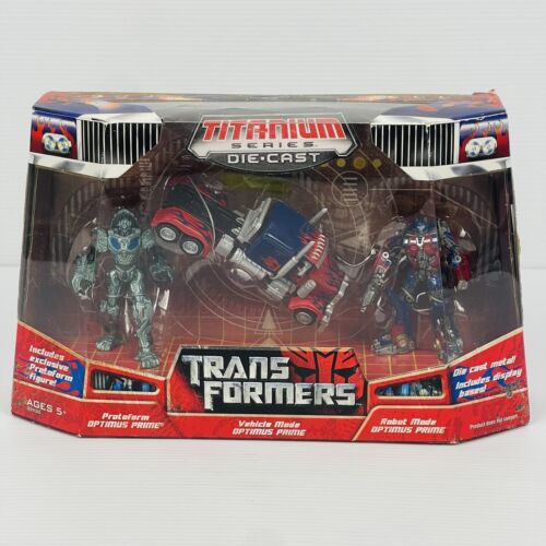 Transformers Movie Optimus Prime Titanium Series 3 pack sealed MISB 2007 - Afbeelding 1 van 11