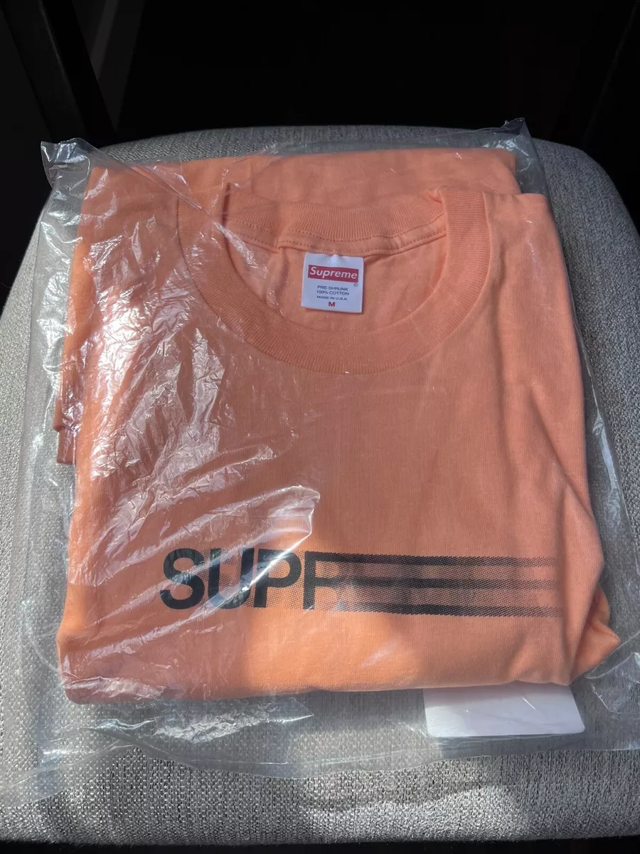 Supreme Motion Logo Tee Peach Medium