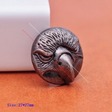 10pcs 27mm Antique Silver Western Eagle Head Leathercraft Belt Concho Screwback