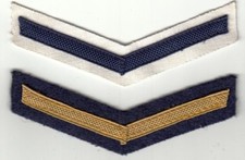 2 X NVA Volksmarine Winkel Unteroffiziersschüler Blau + Weiss Kieler Hemd + Bord