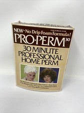 1980s Pro-Perm 30 Minute Home Perm Kit BOX ONLY Empty for Display Vintage Hair