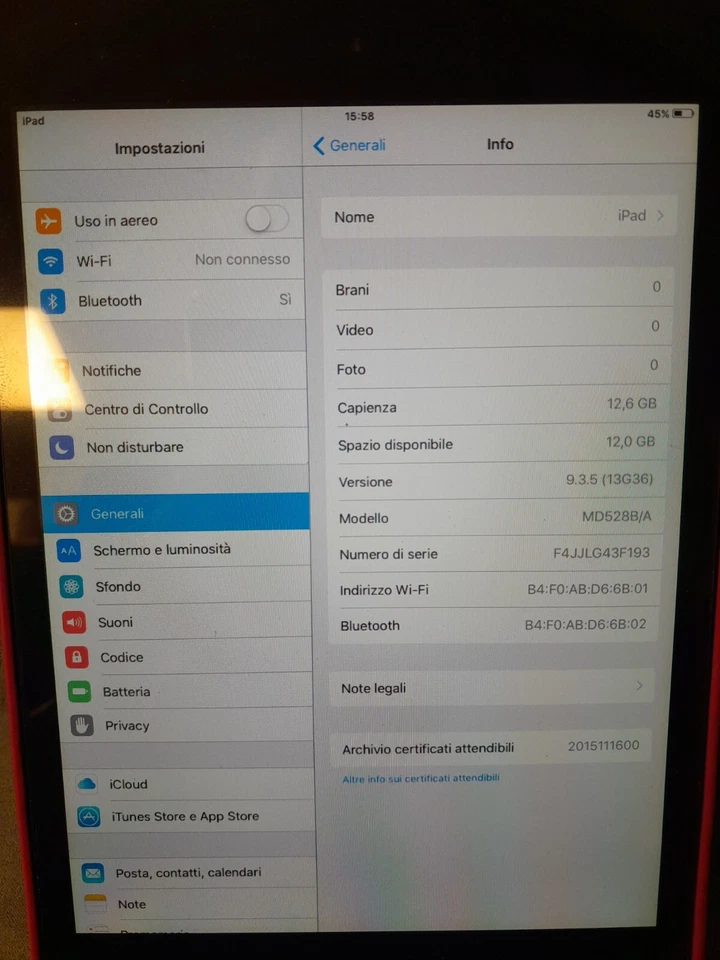 Ipad Mini A1432, foto 3 di 5