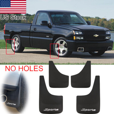 4Pcs Front & Rear Mud Flaps Splash Guards For 01-14 Chevrolet Silverado Suburban