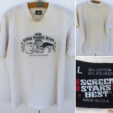 Vintage Barking Pumpkin Records T-Shirt Frank Zappa Graphic Tee Made In USA Sz L
