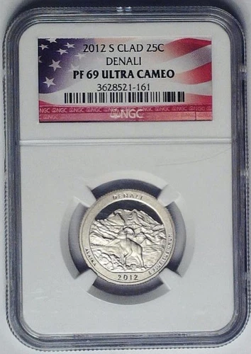 2012-S Washington Quarter Denali NP NGC PF69 Ultra Cameo Proof 25C Clad Coin