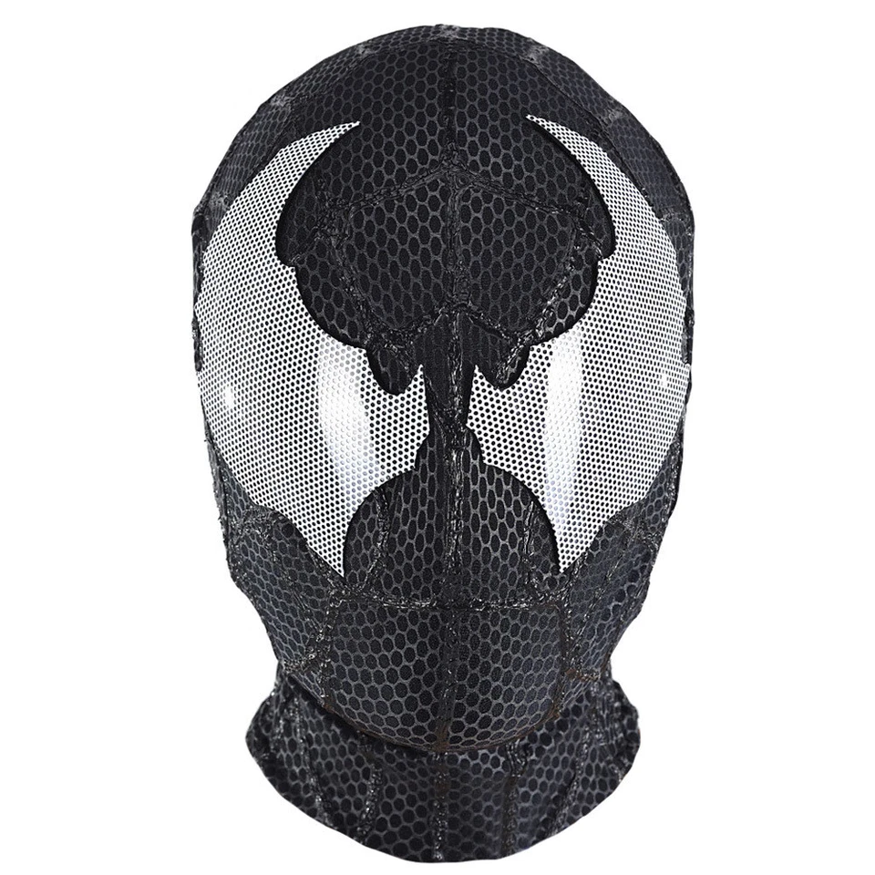 Black Venom Spider-Man Mask Halloween Cosplay Costume Props Adult Kids Gifts - Image 2 of 4